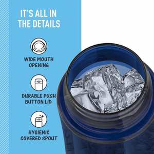 Bouteille d'eau en plastique personnalisée pour le sport avec paille, idéale pour les activités de plein air et l'hydratation quotidienne (vente en gros) - Product Image 3