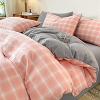 Style nordique 100% coton imprimé nouveaux designs ensembles de literie Super King Plaid lit housse de couette conceptions