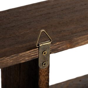 Simple and modern <b>display</b> shelf, <b>wall</b>-mounted <b>display</b> <b>cabinet</b> for figurines and antiques, solid wood new Chinese style teapot - Product Image 3