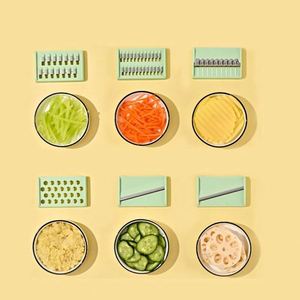 Multifunctional Stainless Steel Vegetable Cutter Cucumber <b>Potato</b> Manual Metal Shredder Veggie Chopper Grater for Home Use - Product Image 4