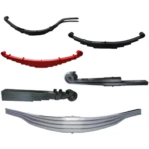 Air Spring Suspension Mechanical Suspensions Parts Different Types of Semi Truck Trailer Axle Leaf Springs