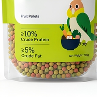 Sachet Doypack Personnalisé Imprimé en Plastique pour Aliments pour Animaux (Granulés de Fruits) pour Petits et Moyens Perruches