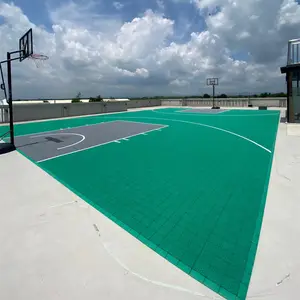 3x3 FIBA批准的家庭后院篮球场篮球半场室外游乐场地板