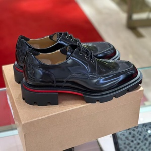 Chaussures de mariage pour homme de haute qualité, en cuir véritable, faites à la main, à lacets, antidérapantes, à semelle épaisse, pour affaires. - Product Image 3