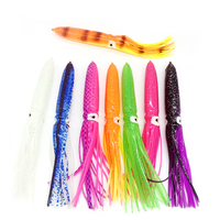 Guosong Bulbe en caoutchouc Shell Squid Leurre de pêche 22cm Plastique souple Offshore Big Game Trolling Squid Lure Bait Bulb