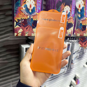 Nueva moda 2 en 1 antiarañazos <span class=keywords><strong>barato</strong></span> móvil pegatina trasera para Iphone17promax accesorios al por mayor lente mascota con borde de arco - Product Image 3