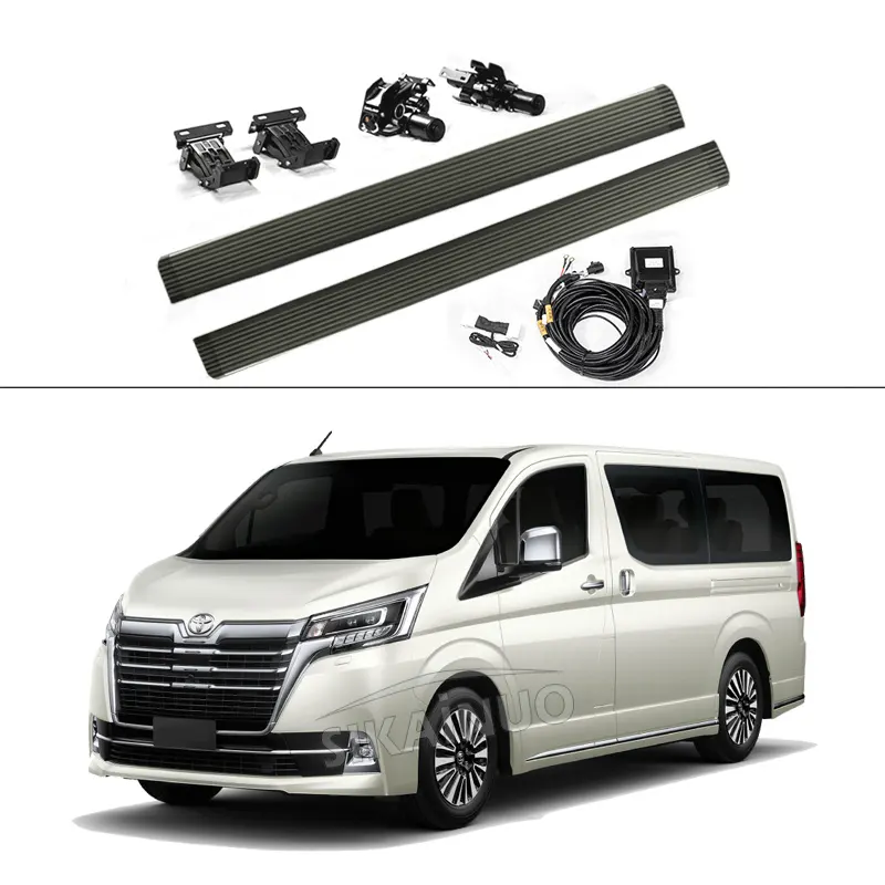 Escalones laterales eléctricos estribo eléctrico pasos para Hiace Super Grandia Majesty Granvia Tourer Premio Commuter GranAce