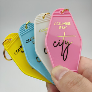 Portachiavi in Plastica Personalizzabili per Hotel e <span class=keywords><strong>Motel</strong></span>, Portachiavi in Plastica Glitterati alla Moda e Carini - Product Image 5