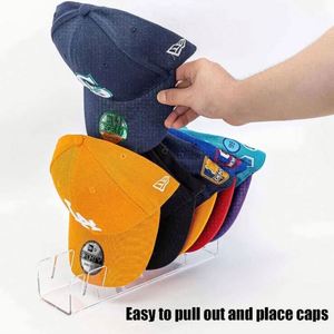 7 Holes Durable Clear Acrylic Baseball Cap Display Rack Multi-function Clothing Organizer <b>Hat</b> Holder Wardrobe Storage Modern - Product Image 5