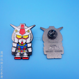 Broche de aleación de zinc con diseño de personaje de Gundam Mobile Suit, regalo para fanáticos del anime - Product Image 2