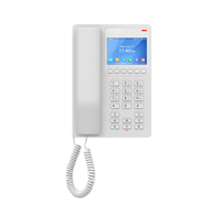 Téléphone IP SIP Wi-Fi 6 PoE Grandstream GHP630W Blanc pour Hôtel, 2 lignes SIP, Montage Mural ou sur Bureau, Téléphone VoIP Sans Fil pour Hôtes de Complexes Hôteliers