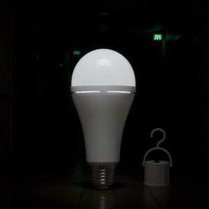 Lampe d'urgence LED rechargeable E27 7W avec batterie de secours, autonomie de 3 heures, lumière blanche chaude, pour le camping - Product Image 2