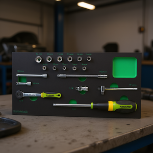 Fasano <b>Socket</b> Wrench Set 1/4 Inch 17 Piece Automotive Repair Tool Kit - Product Image 3