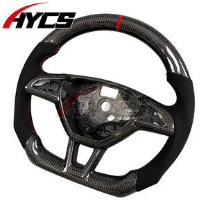 Volante de Cuero y Fibra de Carbono Personalizado para <span class=keywords><strong>Skoda</strong></span> Octavia RS Scout Kodiaq <span class=keywords><strong>Fabia</strong></span> Superb Scala Rapid - Product Image 2