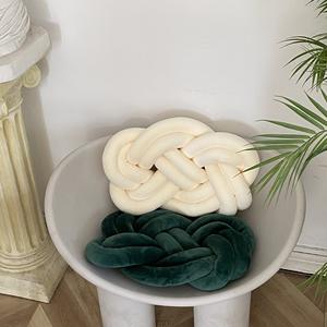 <span class=keywords><strong>Coussin</strong></span> de canapé de chaise de couleur unie Spandex en forme d'anneau, boule de noeud de <span class=keywords><strong>coussin</strong></span> de canapé bon marché pour la décoration de salon - Product Image 6