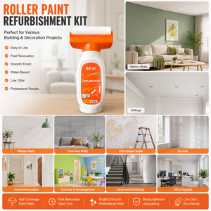 Kit de Rénovation Peinture Murale Bang Ke Wei : Rouleau et Matériel de Peinture DIY Facile à Utiliser (500g, 650g) - Product Image 6