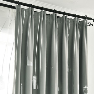 Lámpara colgante plateada gris claro, cortina semioscura con texto escrito a mano, estilo minimalista moderno <span class=keywords><strong>para</strong></span> sala de estar y dormitorio - Product Image 4