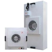 Unit Filter Kipas FFU Industri Baru dengan Filter Kotak - Peralatan Filtrasi Udara Kelas HEPA H13 HEPA Stasioner Galvanis Seng
