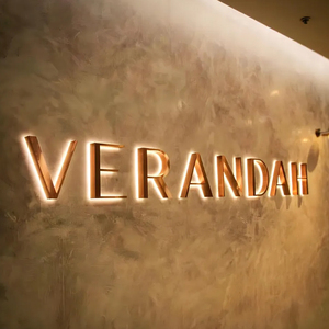 Insegne Luminose in Acciaio Inox con Retroilluminazione, Lettere 3D LED Personalizzate in Metallo Dorato Spazzolato <span class=keywords><strong>per</strong></span> Esterni - Product Image 4