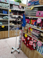Présentoir Rotatif à 360 Degrés, Étagère de Magasin de Bijoux en Fer à 7 Niveaux, Support Rotatif pour Chaussettes et Accessoires de Téléphone