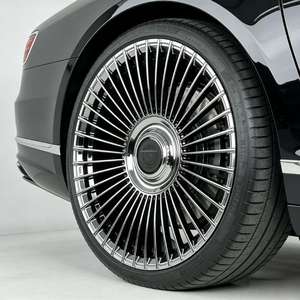 Jantes de <span class=keywords><strong>voiture</strong></span> en alliage d'aluminium forgées, à rayons multiples, noir brillant, personnalisées, 18, 19, 20, 22, 24 pouces, 5x112, 5x114.3, 5X130, 5X100 - Product Image 1