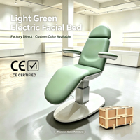 Table de soin esthétique inclinable de luxe, fauteuil d'examen électrique multifonctionnel pour clinique de beauté, salon médical