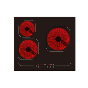 Table de cuisson électrique encastrable 3 brûleurs, triple zone, compatible avec tous les ustensiles de cuisson, 3500W haute puissance, minuterie tactile, verrouillage enfant - Product Image 2