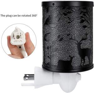 Outlet Lilin Beraroma, Plug In Wax Hangat Logam Hitam Hutan Gaya Rusa Besar - Product Image 5