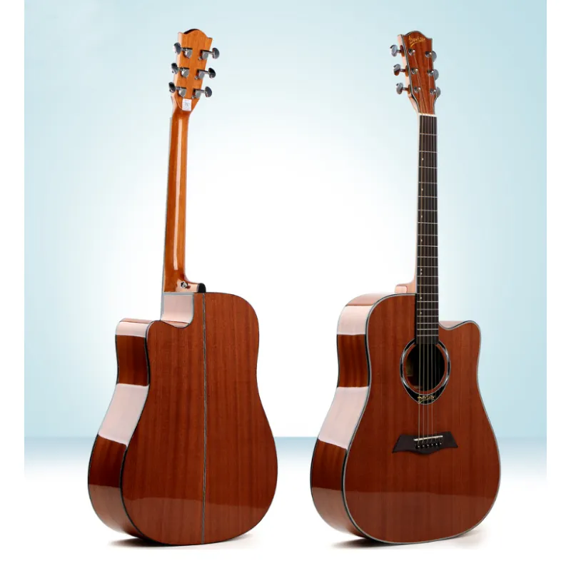 41インチアコースティックギター中国楽器Sapele木製アコースティックギター