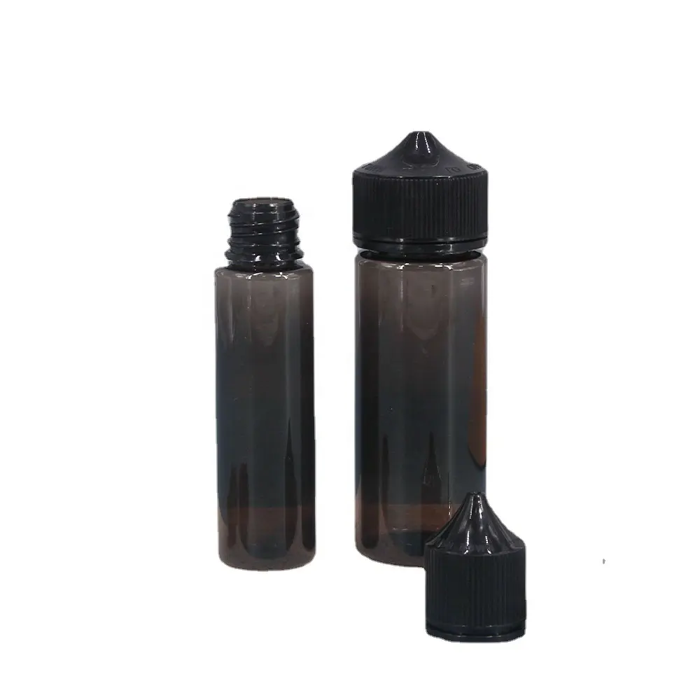 Toptan 10ml20ml PET plastik şişe e-sıvı anti-hırsızlık damlalık şişe şeffaf siyah