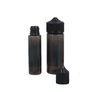 زجاجة بلاستيكية من البولي إيثيلين تيريفثالات بسعة 10 مل و20 مل للوقاية من السرقة باللون الأسود الشفاف تُباع بالجملة