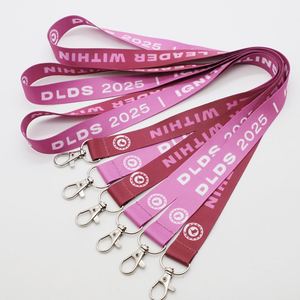 Custom Printed Lanyards Leadership Event Accessory Heat Transfer Lobster Clasp Conference Promotional Gift Lanyard - Product Image 1
