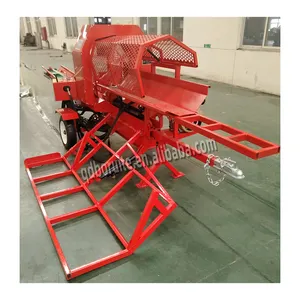 15hp Gasolina Alimentado Atv Florestal Farm Log Tree Branch Chipper Shredder, Processador de madeira Chipping Máquina/madeira Chipper