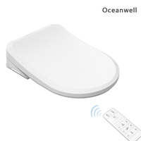 Siège de toilette intelligent électrique de luxe pour salle de bain avec bidet intégré et télécommande