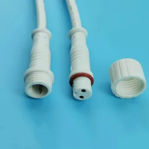 2 Pin elektrik su geçirmez konnektör dişi erkek terminal konnektörü 2pin su geçirmez konnektör