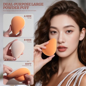 Ensemble d'<span class=keywords><strong>éponge</strong></span>s de <span class=keywords><strong>maquillage</strong></span> de luxe 5 pièces, logo personnalisé, sans latex, <span class=keywords><strong>éponge</strong></span> pour fond de teint, <span class=keywords><strong>utilisation</strong></span> humide ou sèche, houppette à poudre avec sac de rangement - Product Image 4