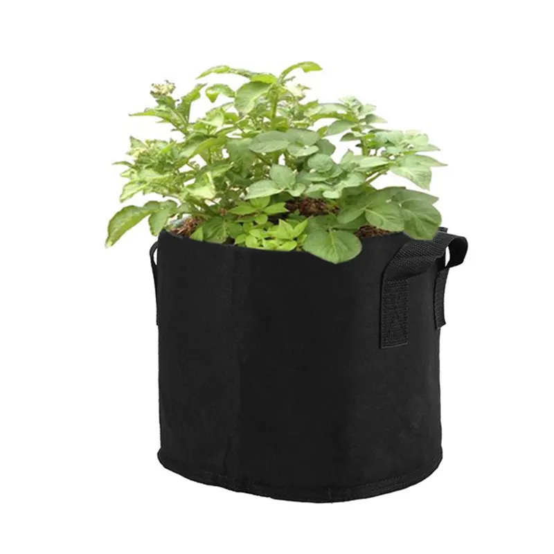 Biologisch Afbreekbaar Aangepaste Milieuvriendelijke Nursery Stof Pot 10 Gallon Tuin Planten Bag Non Woven Vilt Grow Bag