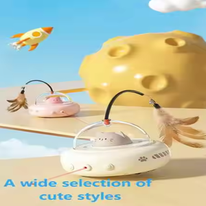 360 derece dönen LED lazer kedi oyuncak otomatik interaktif akıllı Pet oyuncak oynamak için dayanıklı PC malzemeden yapılmış - Product Image 3