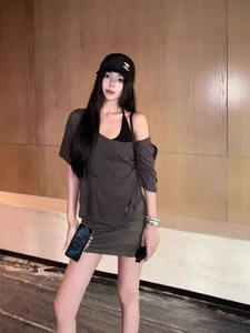 Camisetas sin mangas informales de verano para mujer, hermosa espalda Pat <span class=keywords><strong>Real</strong></span>, chaleco con cuello colgante, camisola de Color sólido, Top holgado con hombros descubiertos - Product Image 5