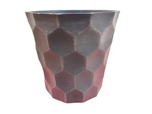 4.5inch Honeycomb Shape Glazed Plastic Flowerpot Garden Supplies For Indoor Outdoor Garden Home Plants