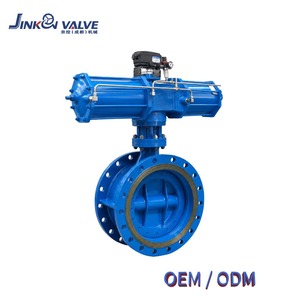 Valvola a <span class=keywords><strong>Farfalla</strong></span> D643H-16C Pneumatica a Triplo Eccentrico con Guarnizione Rigida Flangiata in Acciaio Fuso PN 16, Valvola di Controllo Industriale - Product Image 1