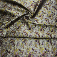 Tissu Jacquard Brocart Classique Vintage de Haute Qualité à Prix Réduit avec Motif Papillon Coloré pour Vêtements de Festival
