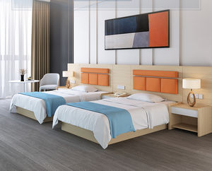 Mobiliario de habitación de <span class=keywords><strong>hotel</strong></span> al por mayor mobiliario de <span class=keywords><strong>hotel</strong></span> de cinco estrellas juego de dormitorio cama de madera de <span class=keywords><strong>hotel</strong></span> personalizada - Product Image 2