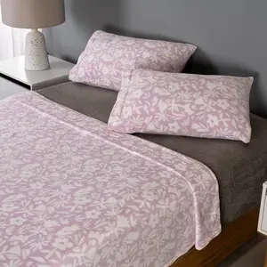 Juego de Sábanas Florales Vianney Siberia King Size, 4 Piezas, Poliéster Estampado, para Uso Doméstico - Product Image 3