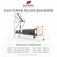 Mesin Pilates Tower Reformer untuk Studio Kompak, Pelatihan Komersial, Penggunaan Multifungsi, dan Peralatan Studio Profesional