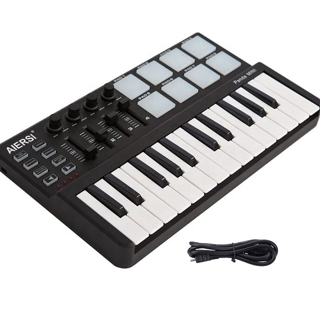 Aiersi Worlde Brand 25 Keys Midi Synthesizer Pad Keyboard Digital Musical Instrument Professional Usb Midi Controller Keyboard