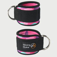 Sangles réglables pour machine à câble avec boucle de cheville, protections souples et durables pour l'entraînement des fessiers, extensions de jambes, kickbacks et exercices de gym