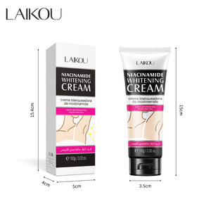 LAIKOU 100g Lotion hydratante éclaircissante à la niacinamide, ingrédients à l'acide hyaluronique, crème éclaircissante pour les aisselles et le corps - Product Image 1
