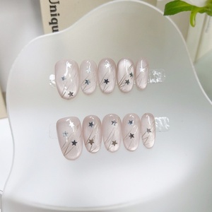 <span class=keywords><strong>Uñas</strong></span> <span class=keywords><strong>de</strong></span> prensa <span class=keywords><strong>de</strong></span> Gel pintadas a mano <span class=keywords><strong>de</strong></span> alta calidad, 10 Uds., hermoso diseño <span class=keywords><strong>de</strong></span> almendra <span class=keywords><strong>de</strong></span> lujo, <span class=keywords><strong>uñas</strong></span> acrílicas <span class=keywords><strong>de</strong></span> prensa <span class=keywords><strong>de</strong></span> alta calidad para dedos - Product Image 6
