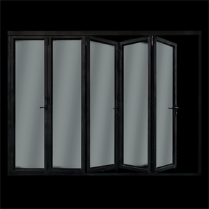 CBMMart cadre en aluminium personnalisé bi-pliant avec portes en verre trempé LOW-E prix bon marché d'usine pour les projets de construction de maisons et de villas - Product Image 2